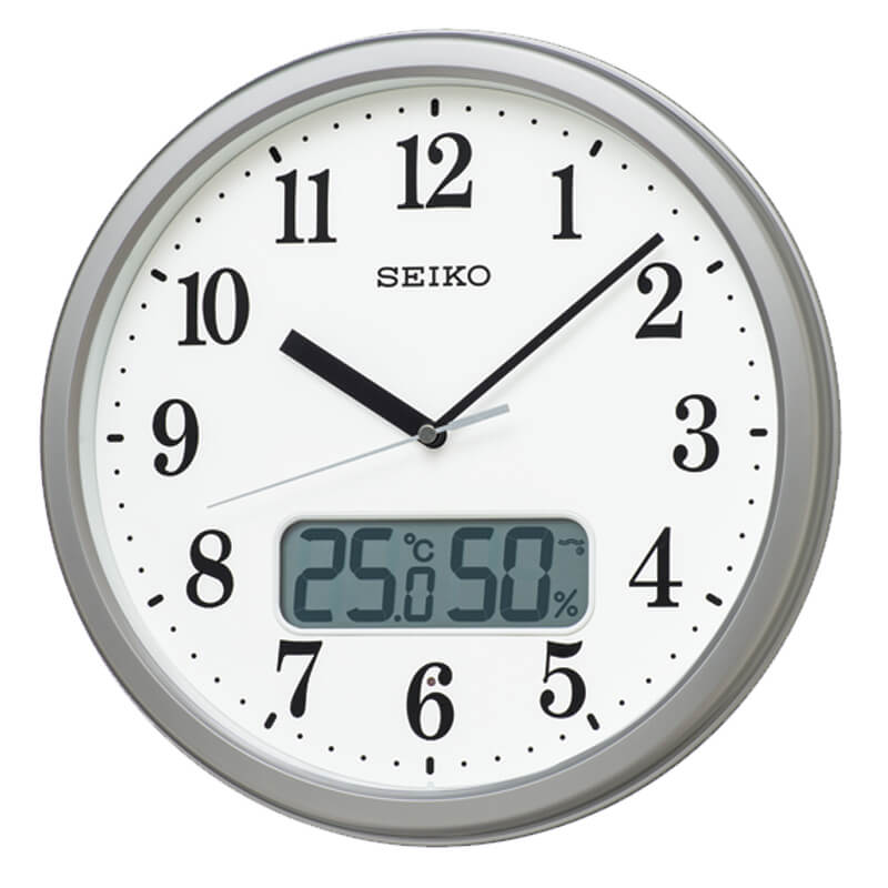 SEIKO セイコー 電波掛け時計 湿度　温度　クロック シンプルデザイン kx244s