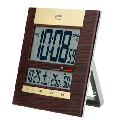 seiko セイコー 電波 デジタルクロック 置き時計 温度 湿度 快適な機能 sq440b