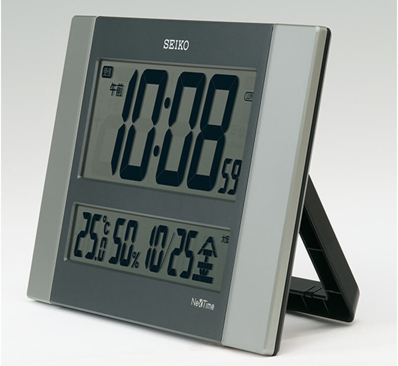 セイコー seiko ネクスタイム nextime　湿度・温度 カレンダー グリーン購入法適合商品 Bluetooth　スマホ スマートフォン対応　デジタル 掛け置き兼用 時計zs451s