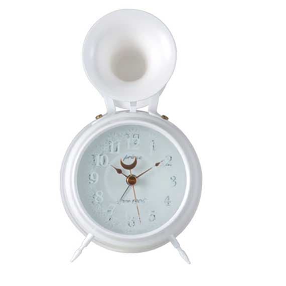 PRINCE プリンス BUGLE CLOCK WHITE 目覚まし時計 ホワイト P11-011-001