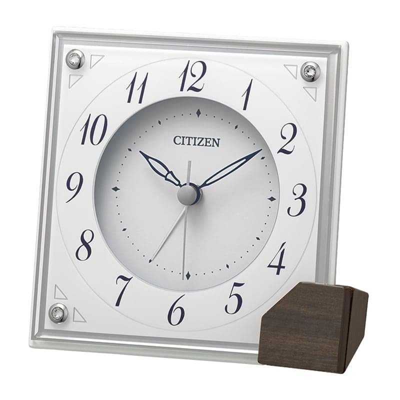 CITIZEN シチズン アラーム付き クオーツ 置き時計 8RG625-003 白