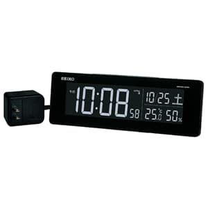 SEIKO セイコー デジタル 電波 置き時計 シリーズC3 DL205K 黒