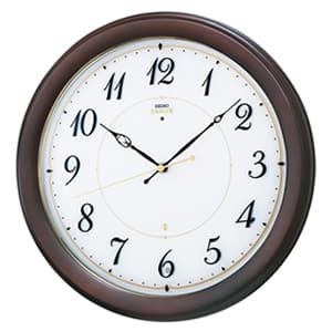 SEIKO EMBLEM セイコーエムブレム シックな木製電波壁掛時計[HS547B]