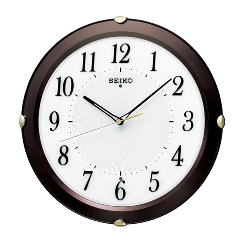 SEIKO（セイコー）スタンダード 電波掛け時計　KX211B　茶メタリック